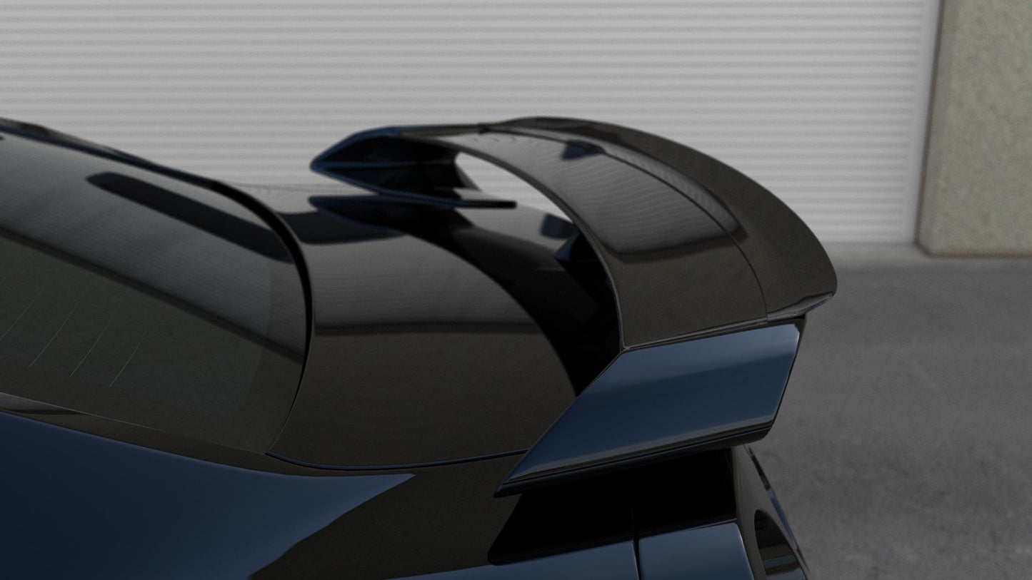 Spoiler CAP für NISSAN GT-R vor Facelift COUPE (R35-SERIES) (2007-2010) schwarz Hochglanz