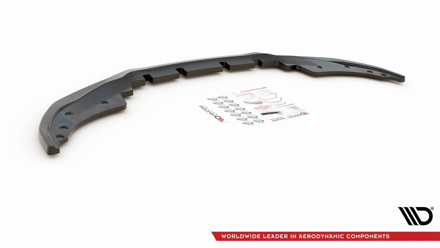 Front Ansatz V.3 für BMW 4er M-Paket / M440i G22 / G23 / G22 Facelift / G23 Facelift schwarz Hochglanz