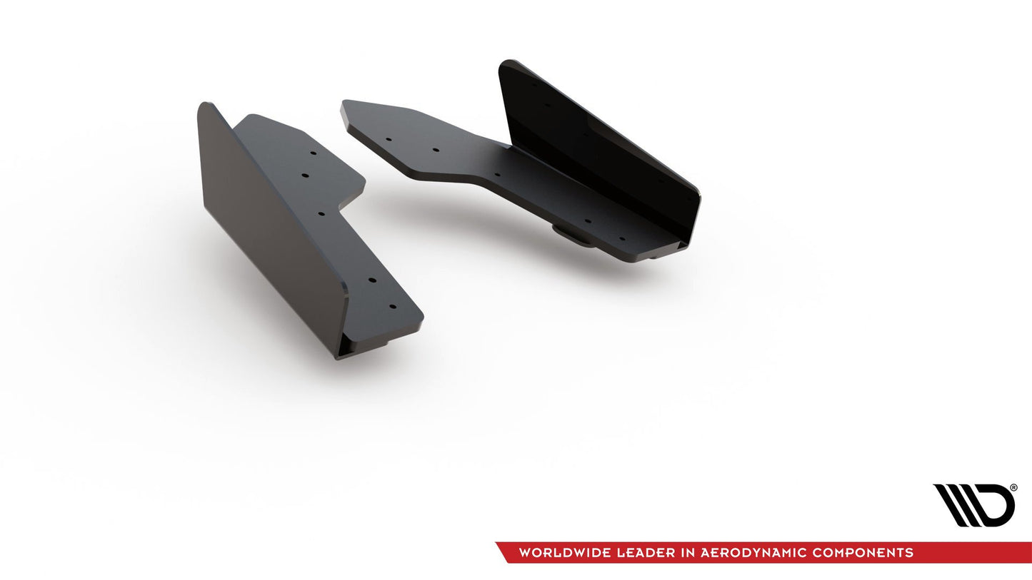 Street Pro Heck Ansatz Flaps Diffusor +Flaps für Audi RS3 8V Sportback schwarz Hochglanz