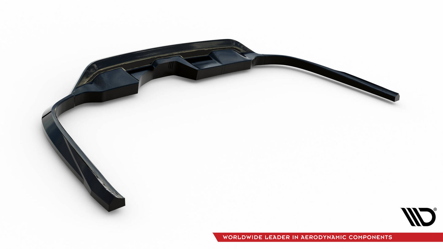 Mittlerer Cup Diffusor DTM Look Heck Ansatz für Audi A6 Allroad C8 schwarz Hochglanz
