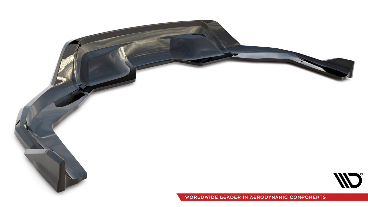 Mittlerer Cup Diffusor DTM Look Heck Ansatz für BMW X6 M-Paket F16 schwarz Hochglanz