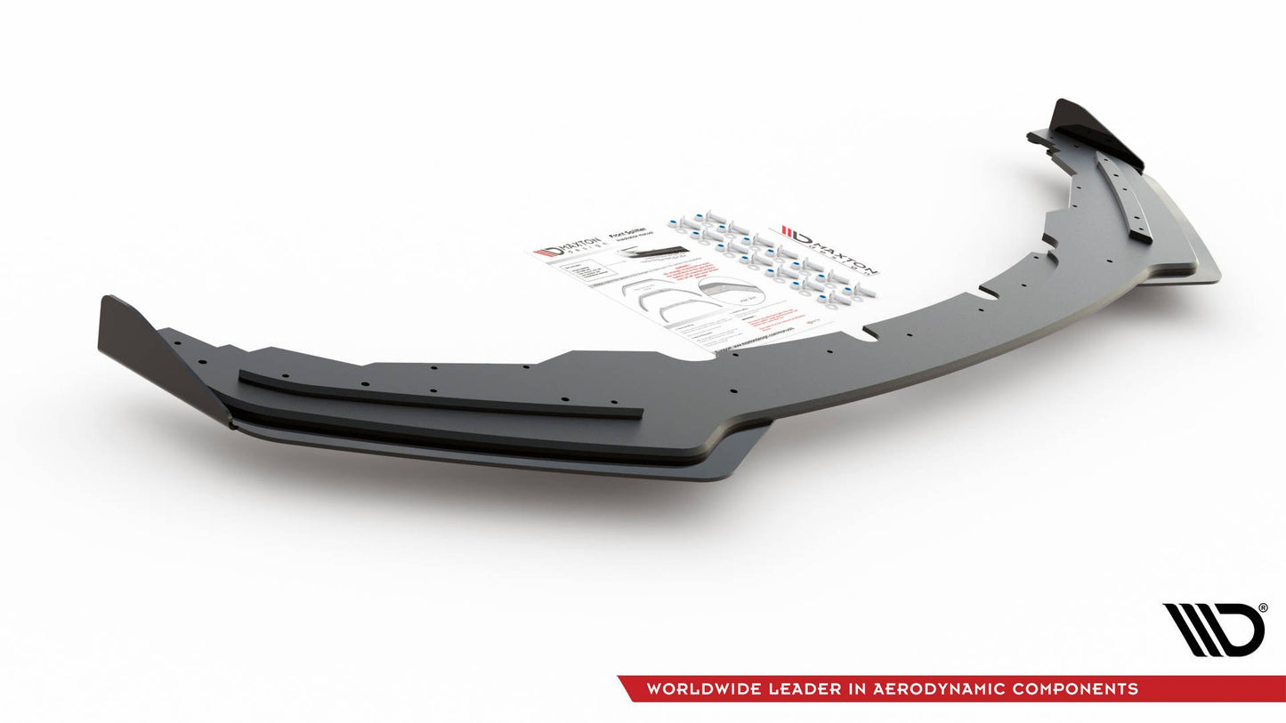 Street Pro Front Ansatz für + Flaps für BMW M135i F20 schwarz Hochglanz