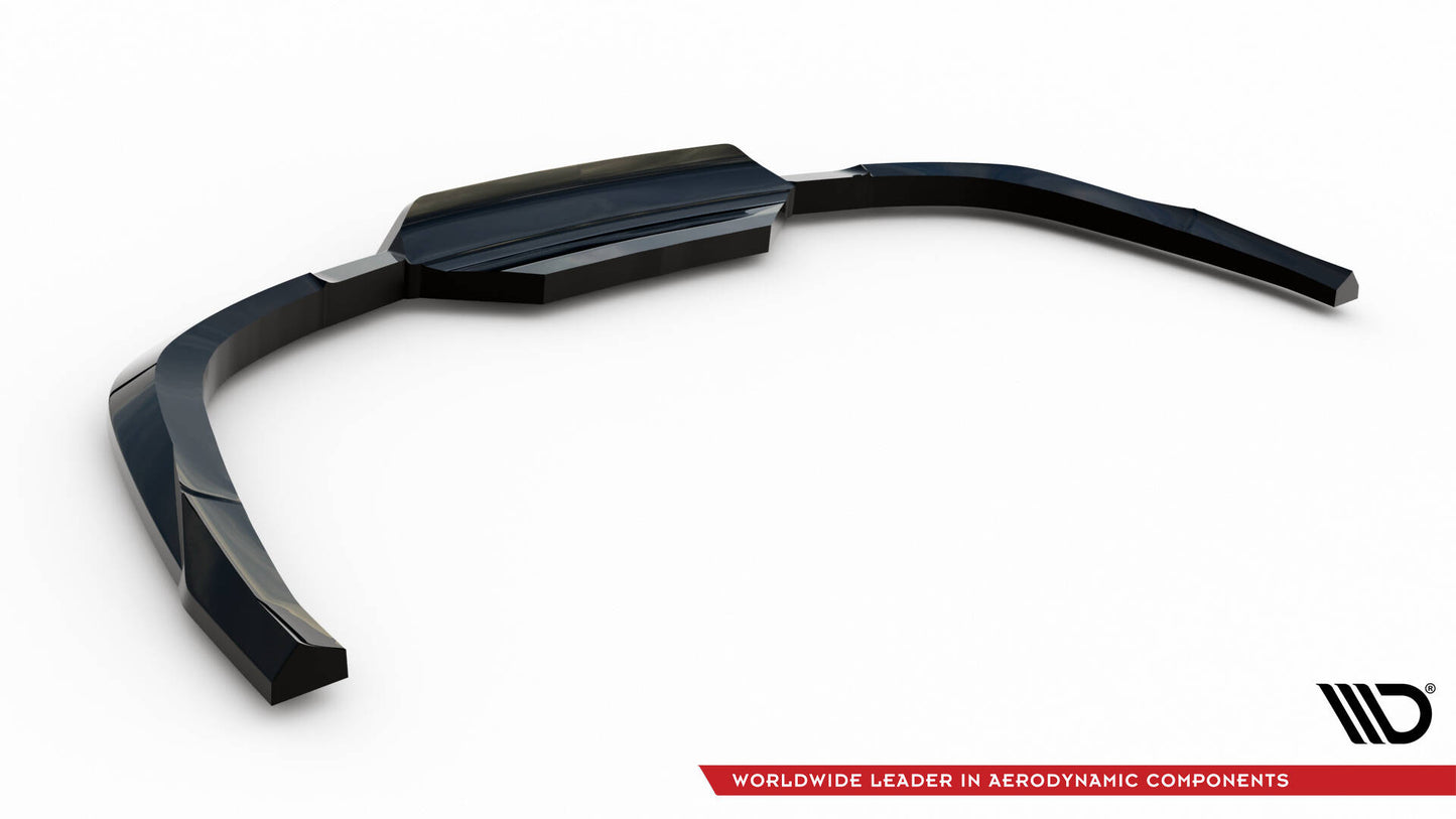 Mittlerer Cup Diffusor DTM Look Heck Ansatz für Jaguar F-Pace R-Sport Mk1 schwarz Hochglanz