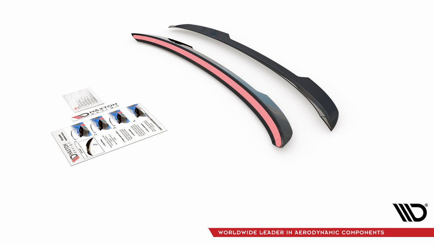 Spoiler CAP für Renault Clio Mk5 schwarz Hochglanz