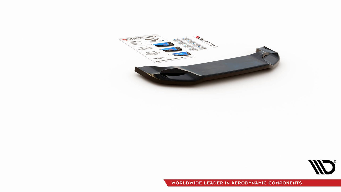 Heckansatz Abarth 124 Spider schwarz Hochglanz