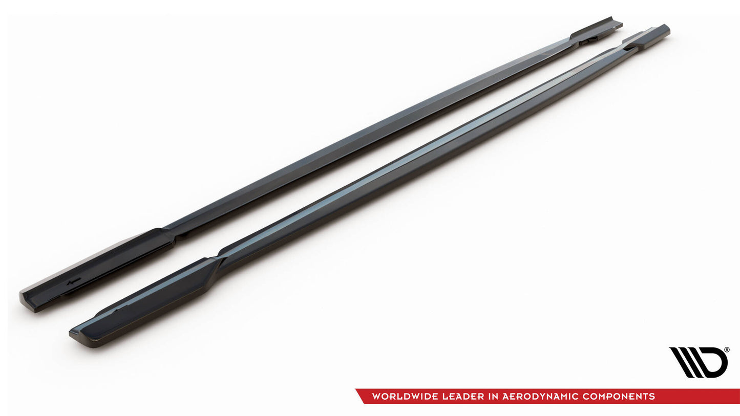 Seitenschweller Ansatz für V.1 für Audi RS6 C8 schwarz Hochglanz