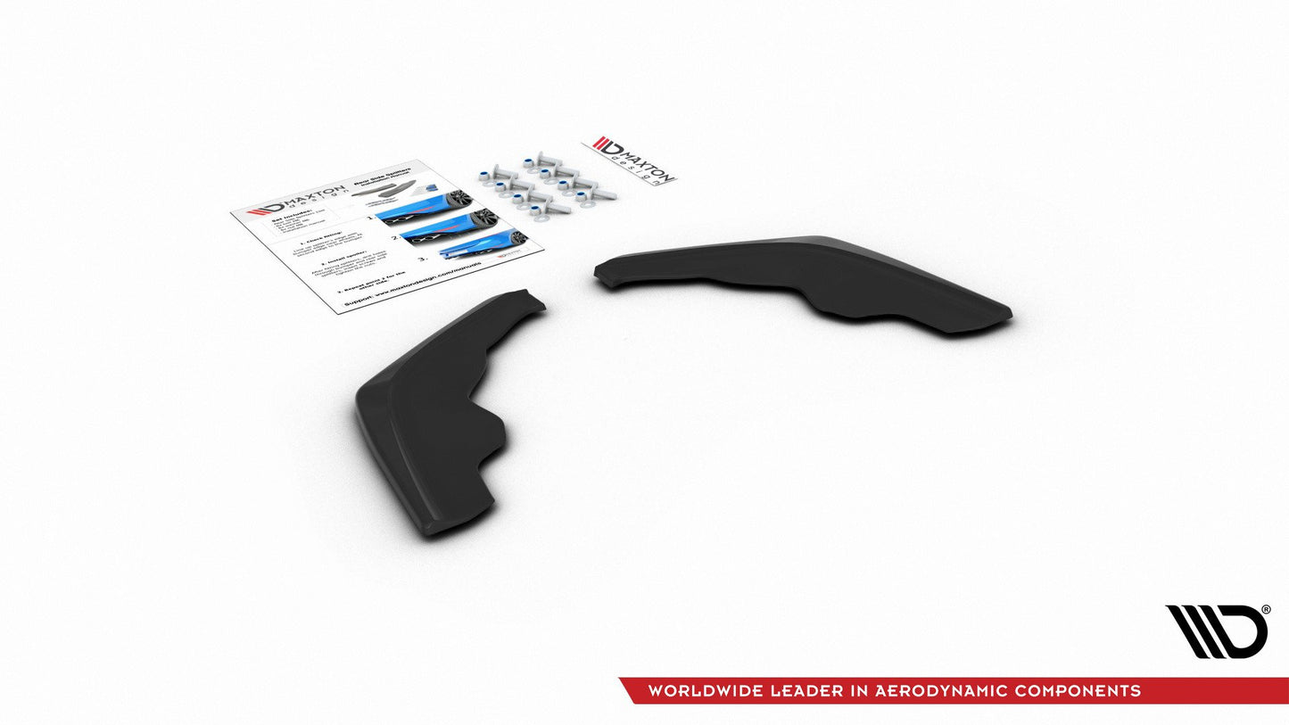Heck Ansatz Flaps Diffusor V.2 für BMW 1er F40 M-Paket schwarz Hochglanz