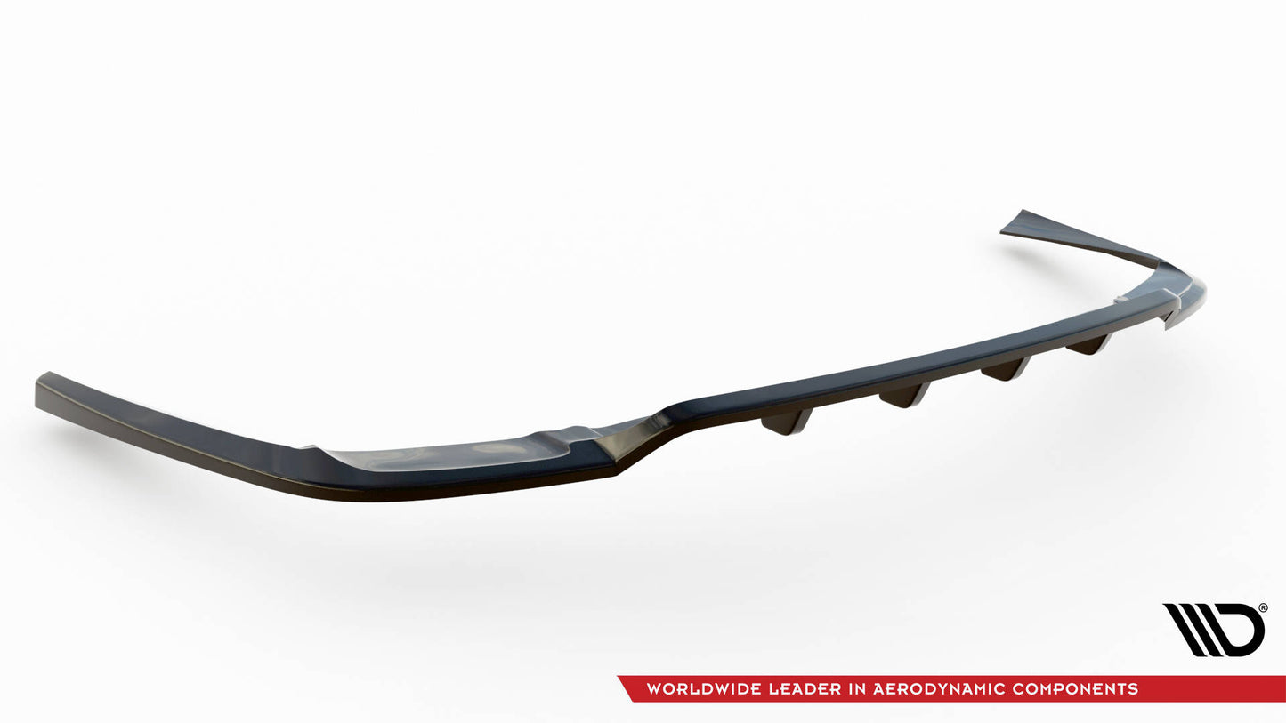 Mittlerer Cup Diffusor DTM Look Heck Ansatz für Volvo XC90 R-Design Mk2 Facelift schwarz Hochglanz