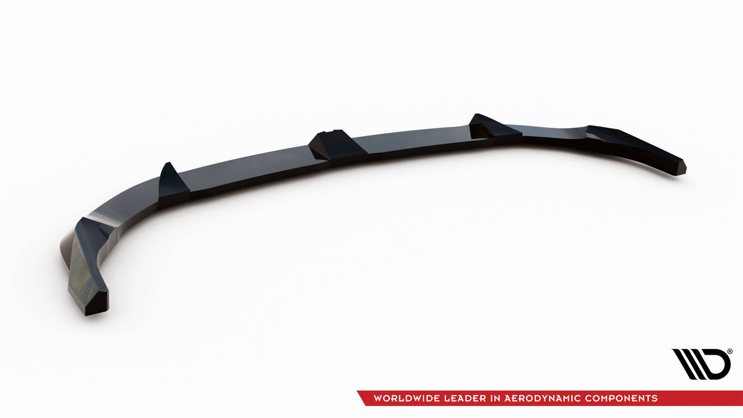 Front Ansatz V.3 für BMW 1er M-Paket F70 schwarz Hochglanz
