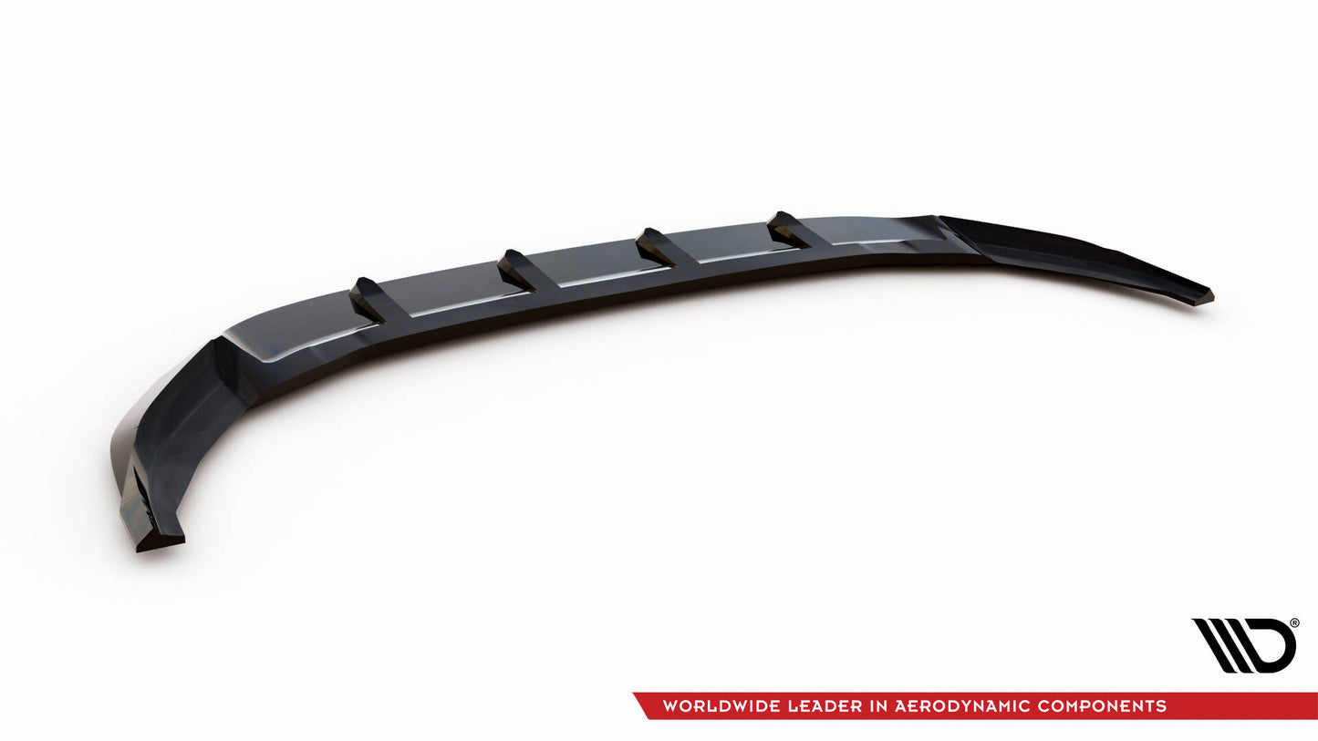 Front Ansatz V.6 für VW Golf R / R-Line Mk7 schwarz Hochglanz