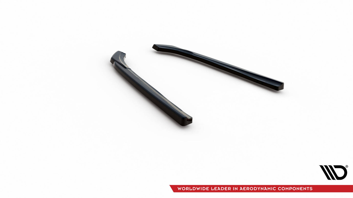 Heck Ansatz Flaps Diffusor für BMW 5er GT M-Paket F07 schwarz Hochglanz