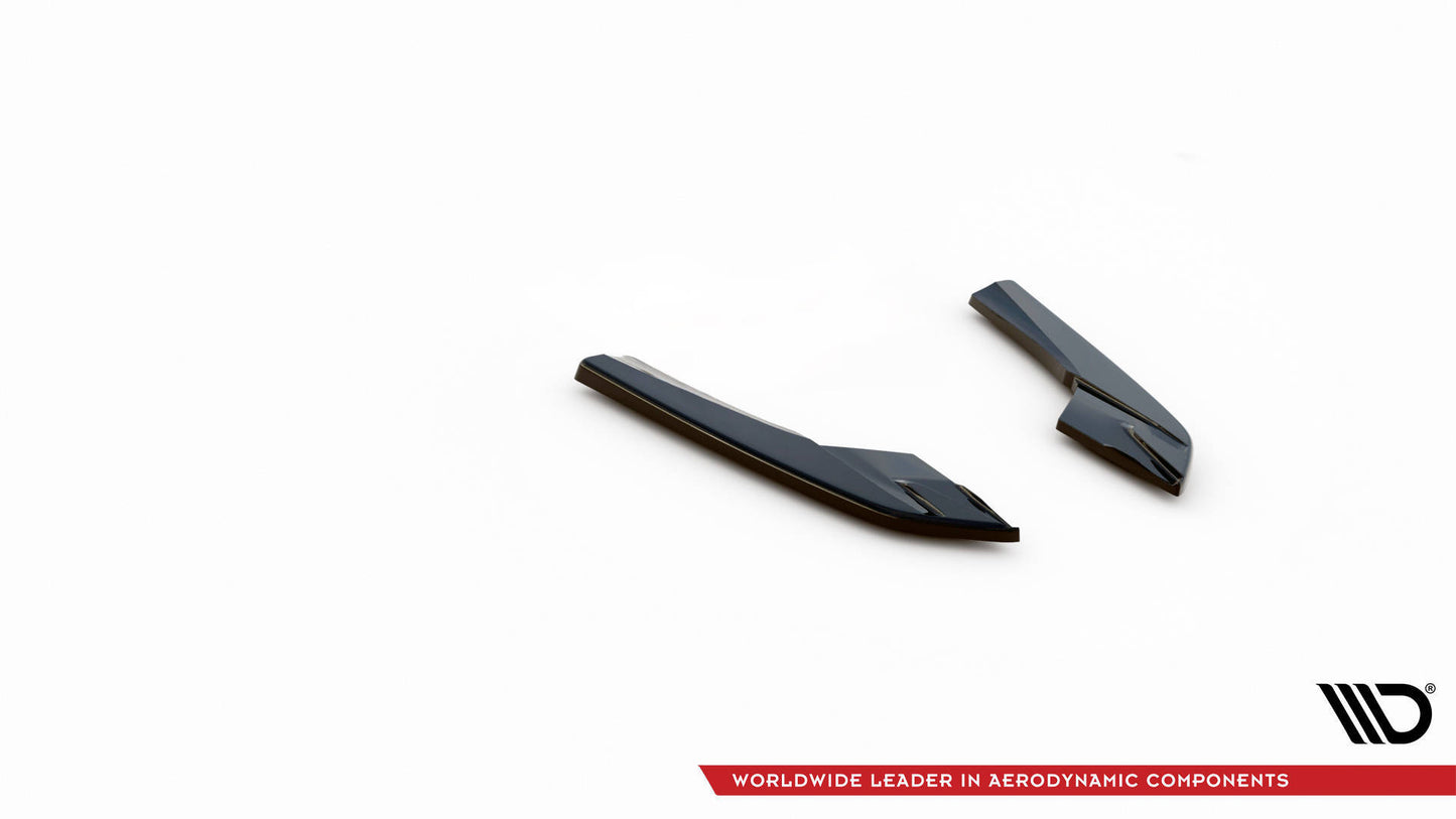 Heck Ansatz Flaps Diffusor für Audi S3 Limousine 8V schwarz Hochglanz