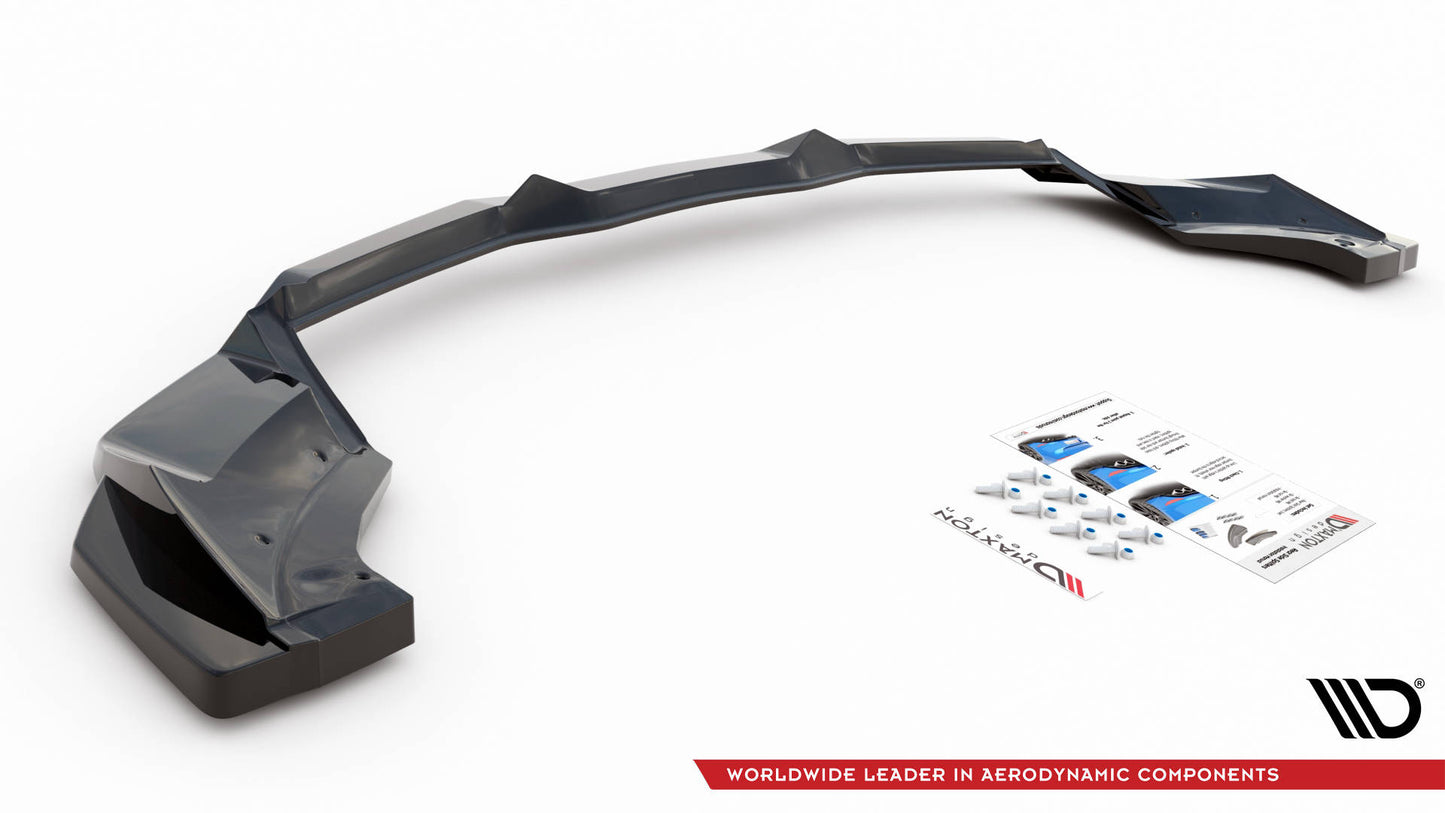 Mittlerer Diffusor Heck Ansatz für Chevrolet Corvette C8 Carbon Look