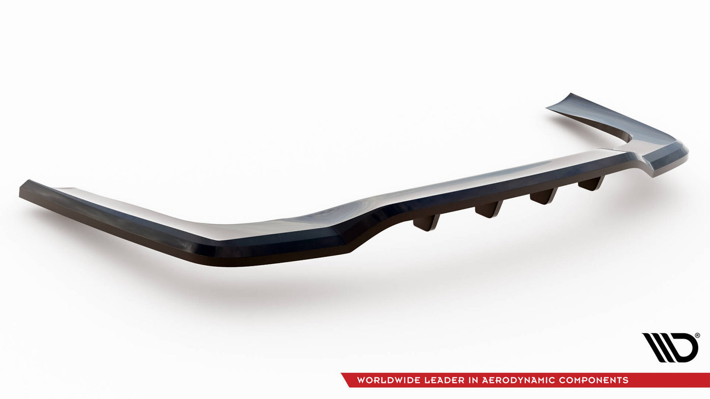 Mittlerer Cup Diffusor DTM Look Heck Ansatz für Mercedes-Benz CLA Coupe C118 schwarz Hochglanz