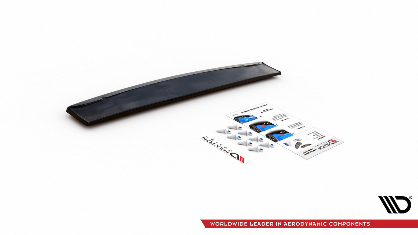 Mittlerer Diffusor Heck Ansatz für Audi S7 C8 Carbon Look