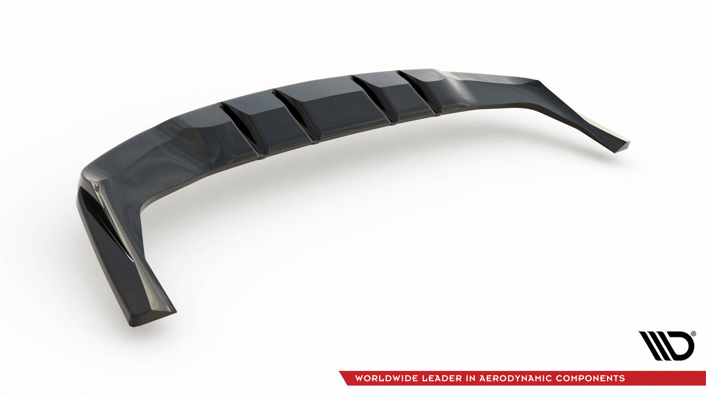 Mittlerer Cup Diffusor DTM Look Heck Ansatz für Mercedes-Benz GLE Coupe AMG-Line C167 / C167 Facelift schwarz Hochglanz