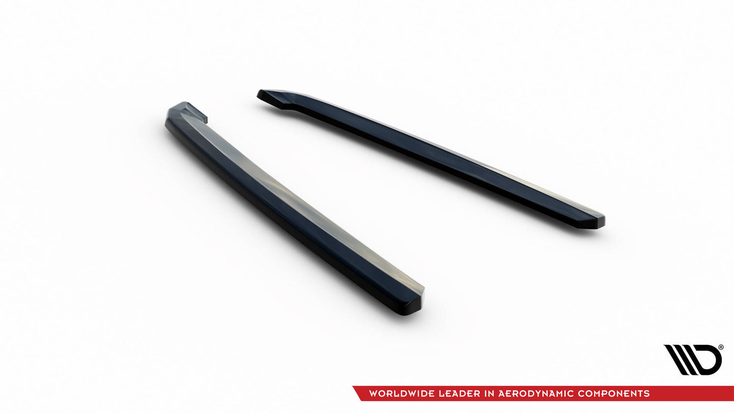Heck Ansatz Flaps Diffusor für Audi A7 S-Line C8 / S7 C8 / C8 Facelift / S7 Facelift schwarz Hochglanz