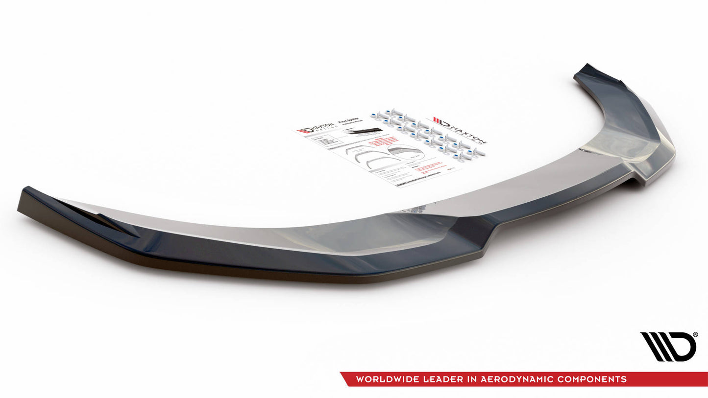Front Ansatz V.3 für Nissan 370Z Nismo Facelift schwarz Hochglanz