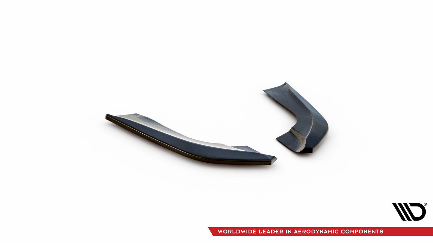 Heck Ansatz Flaps Diffusor für BMW X5 E70 Facelift M Paket schwarz Hochglanz