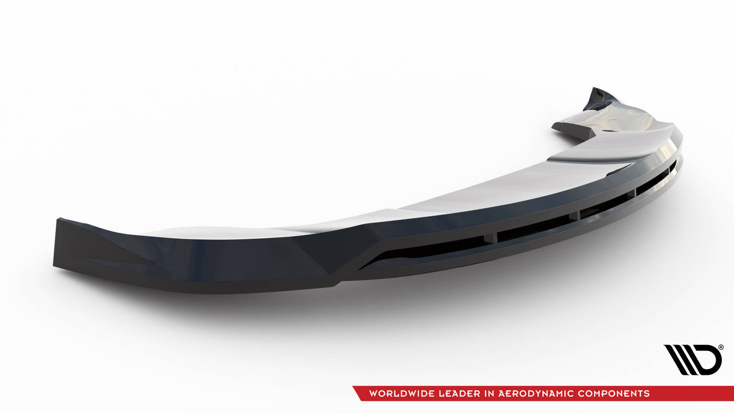 Front Ansatz V.1 für Tesla Model X Mk1 Facelift schwarz Hochglanz