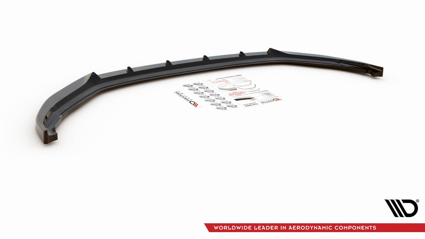 Front Ansatz V.1 für Skoda Kamiq Mk1 schwarz Hochglanz