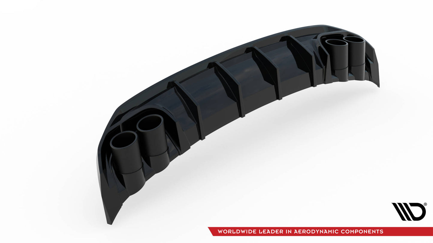 Diffusor Heck Ansatz + Endrohre für Audi A3 S-Line Sportback 8Y