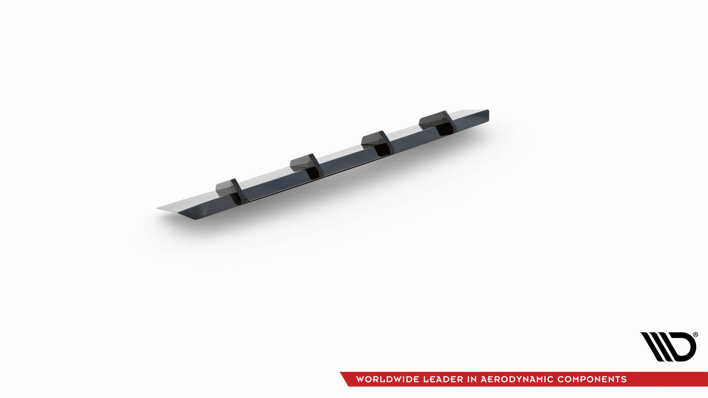 Diffusor Heck Ansatz für Audi A5 S-Line F5 Coupe / Sportback schwarz Hochglanz
