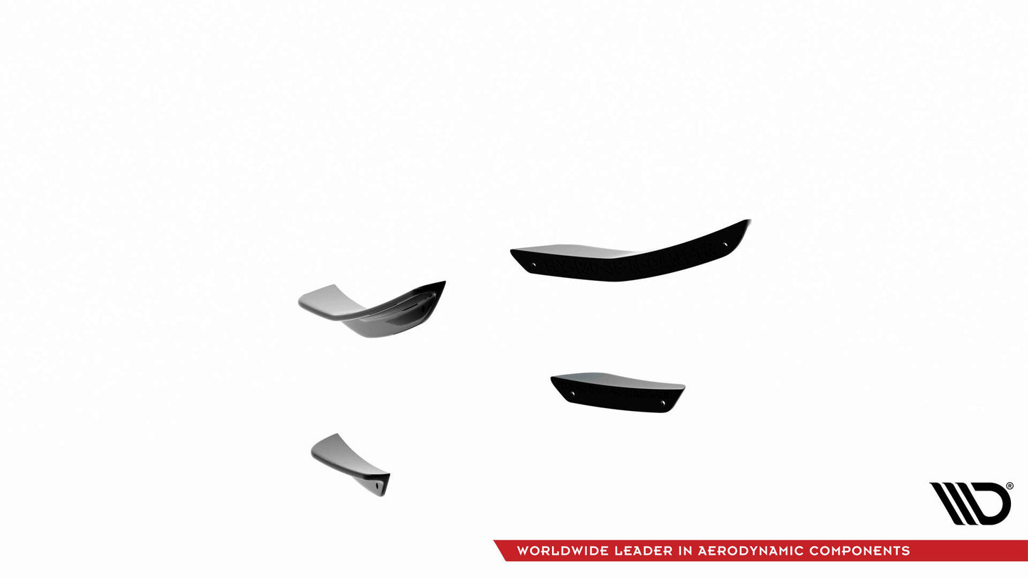 Stoßstangen Flaps Wings vorne Canards für Hyundai I30 N / I30 N-Line Hatchback/Fastback Mk3 Facelift