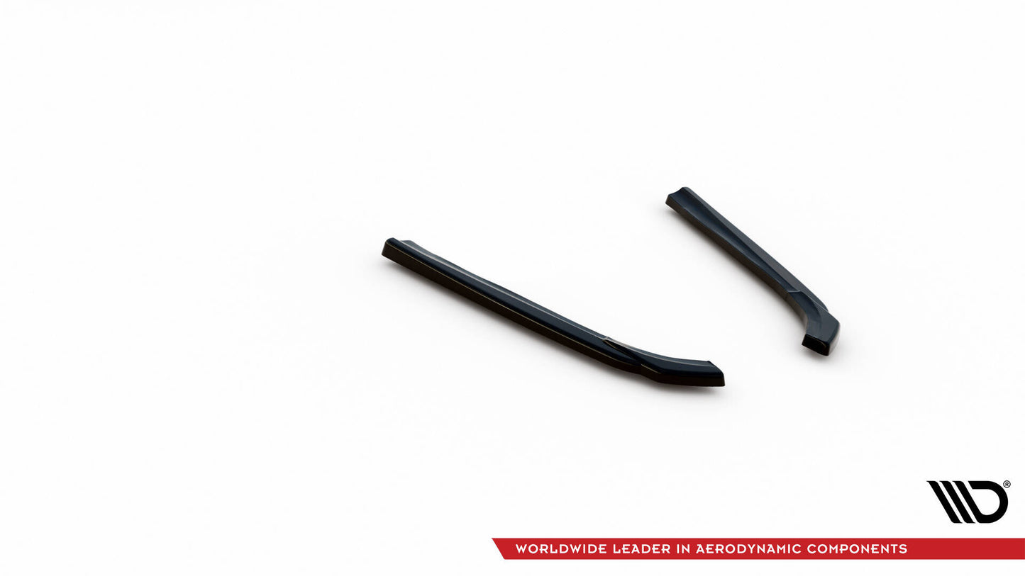 Heck Ansatz Flaps Diffusor für BMW 5er GT M-Paket F07 schwarz Hochglanz