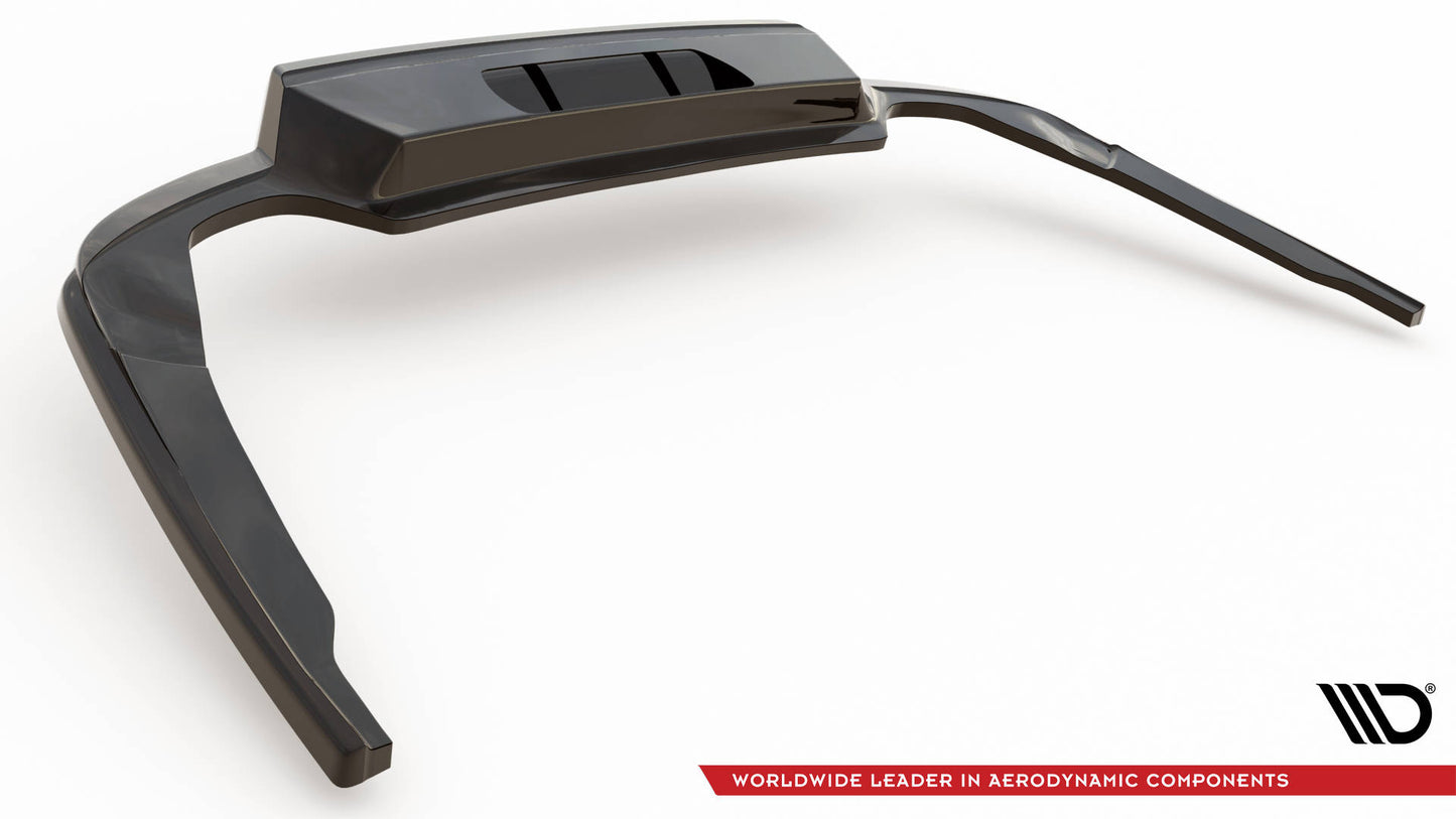 Mittlerer Cup Diffusor DTM Look Heck Ansatz für Skoda Octavia Sportline Mk4 schwarz Hochglanz