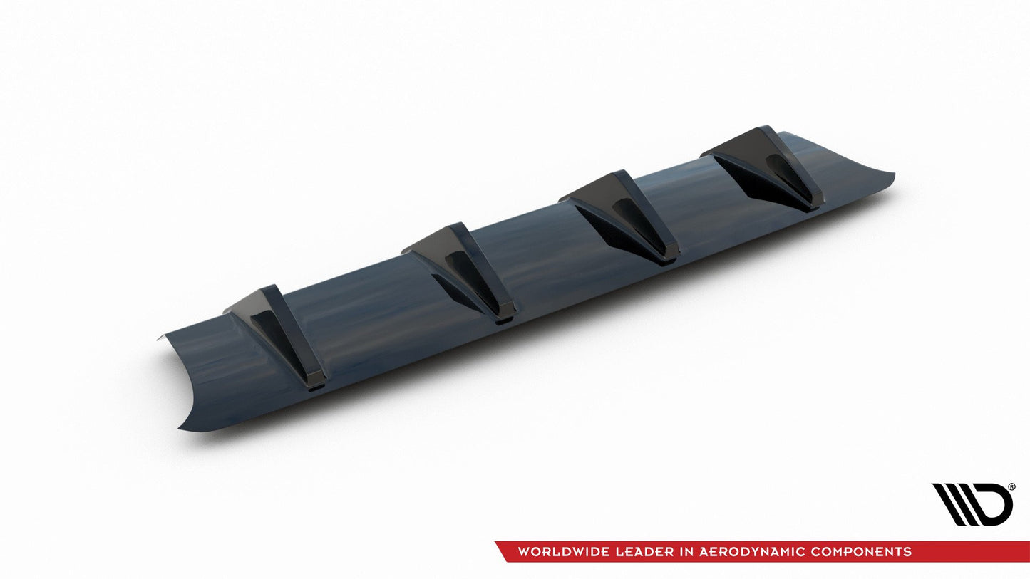 Diffusor Heck Ansatz für Audi S3 8V FL Hatchback Carbon Look