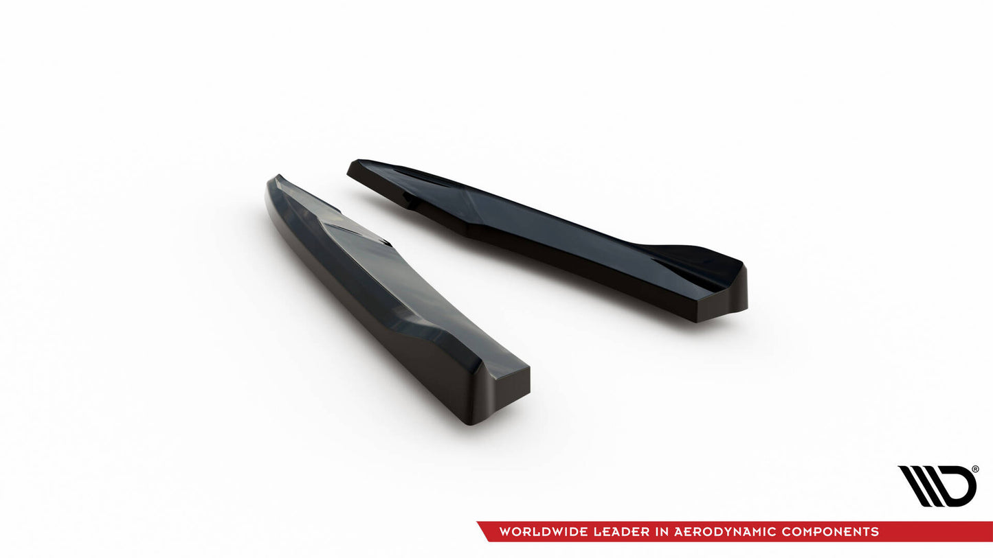Heck Ansatz Flaps Diffusor für Audi S5 / A5 S-Line Coupe 8T Facelift schwarz Hochglanz