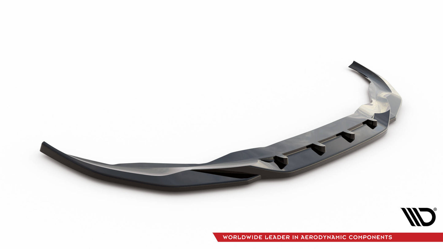 Front Ansatz V.3 für BMW 7 M-Paket G11 / G12 Facelift schwarz Hochglanz