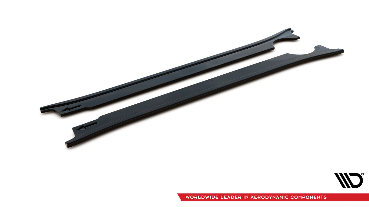 Seitenschweller Ansatz für Porsche 911 Carrera 4S 992 schwarz matt