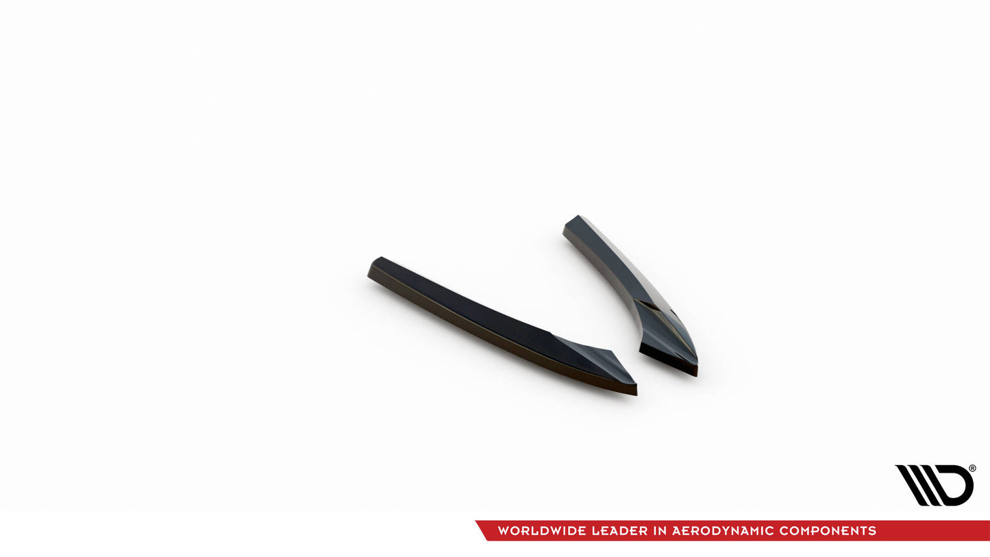 Heck Ansatz Flaps Diffusor für Audi A5 Coupe 8T Facelift schwarz Hochglanz