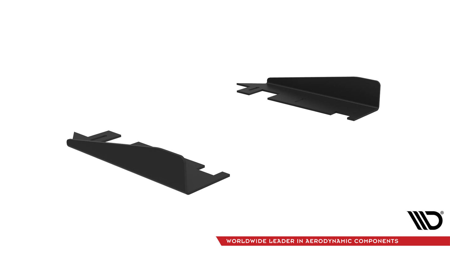 Seitenschweller Flaps für Audi A7 RS7 Look C7 schwarz Hochglanz