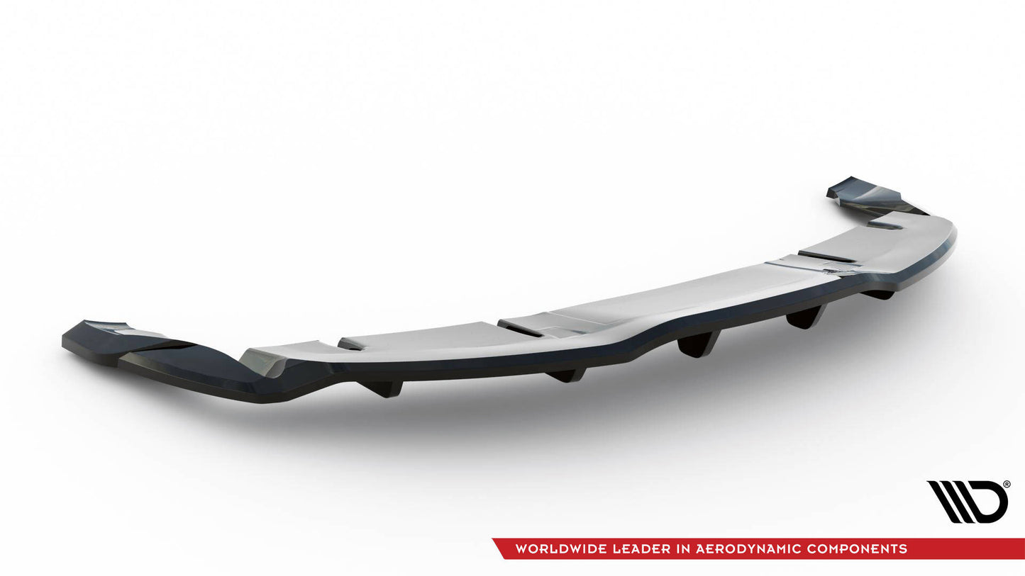Mittlerer Cup Diffusor DTM Look Heck Ansatz für V.1 Tesla Model 3 Project HighlandFacelift schwarz Hochglanz