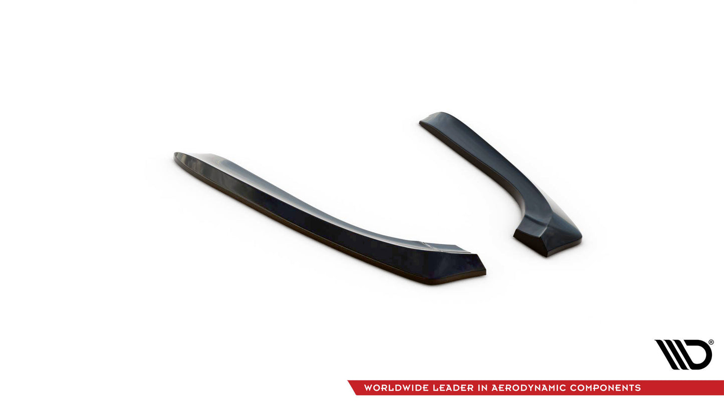 Heck Ansatz Flaps Diffusor für AUDI A4 B7 schwarz Hochglanz