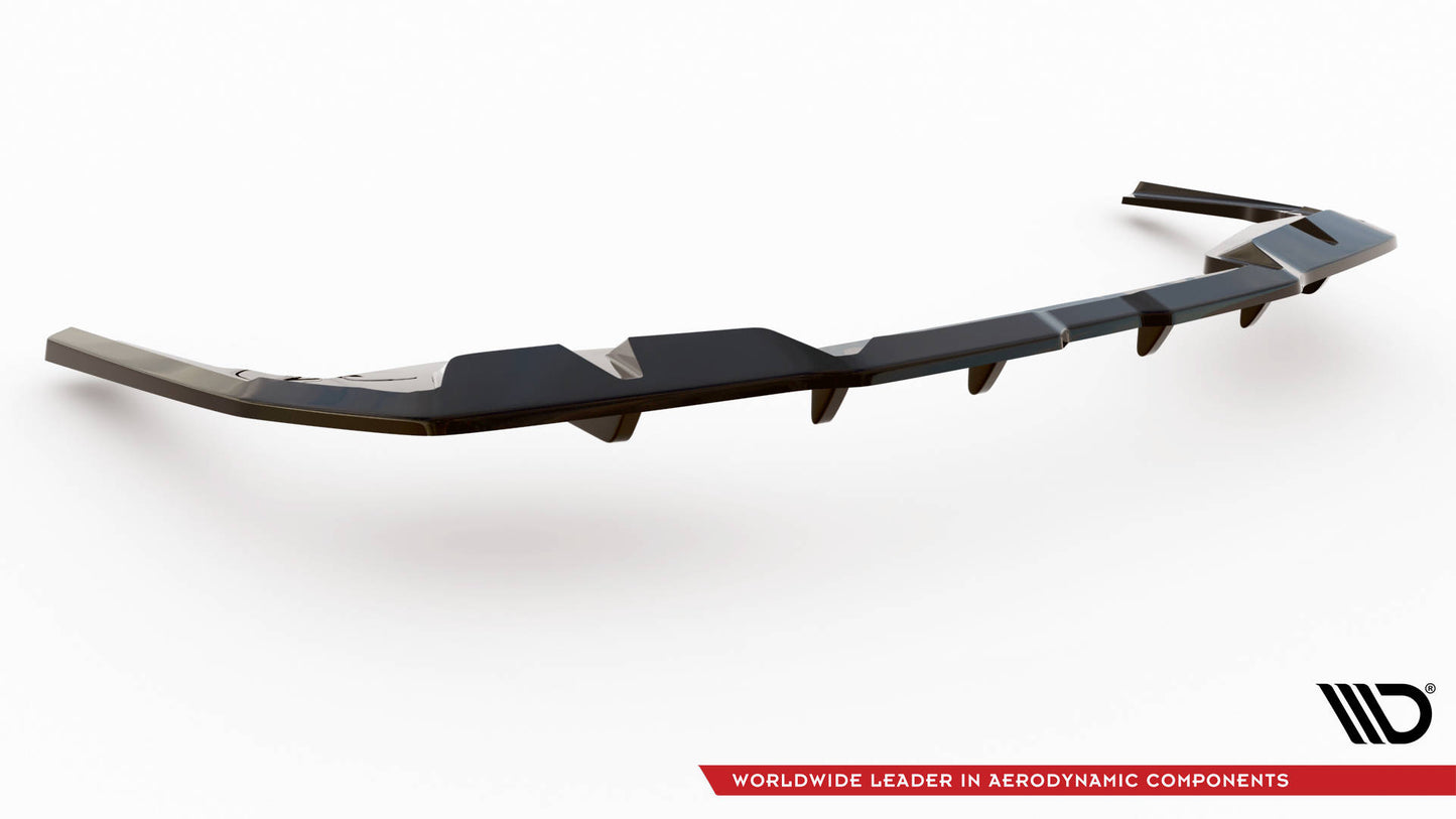 Mittlerer Cup Diffusor DTM Look Heck Ansatz für V.1 BMW i4 M-Paket G26 schwarz Hochglanz
