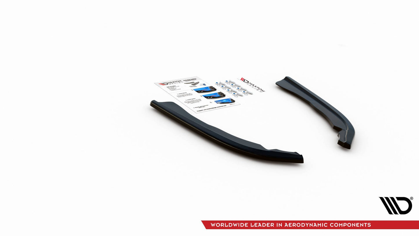 Heck Ansatz Flaps Diffusor V.1 für BMW 4er M-Paket G22 / G23 / G22 Facelift / G23 Facelift schwarz Hochglanz