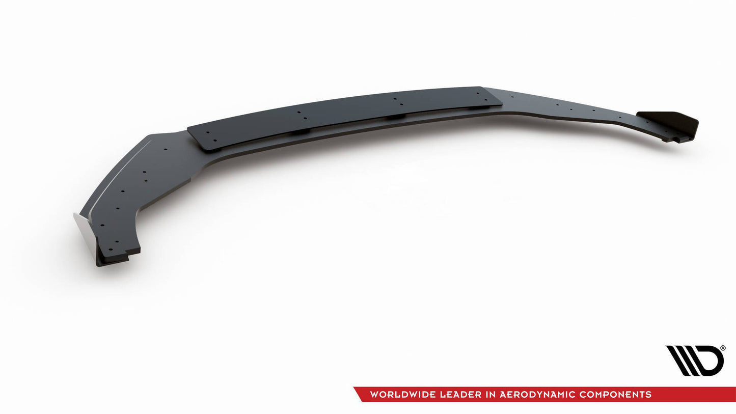 Street Pro Front Ansatz für +Flaps für Volkswagen Golf R / R-Line Mk7 Facelift schwarz Hochglanz