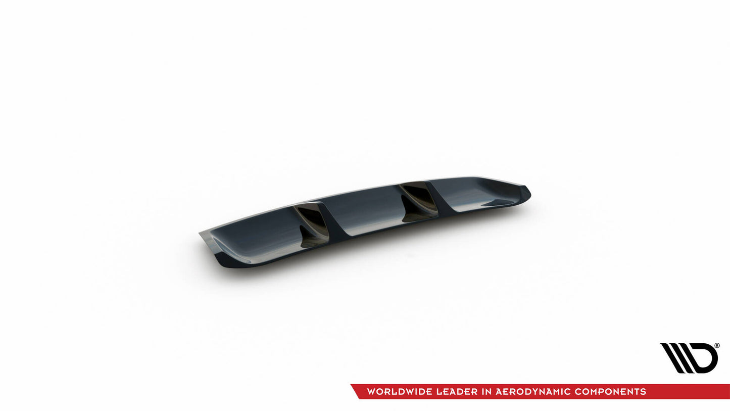 Diffusor Heck Ansatz V.1 für Skoda Superb Liftback / Combi Mk3 schwarz Hochglanz