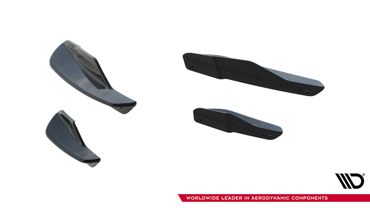 Stoßstangen Flaps Wings vorne Canards für VW Golf GTI Clubsport Mk8 Facelift