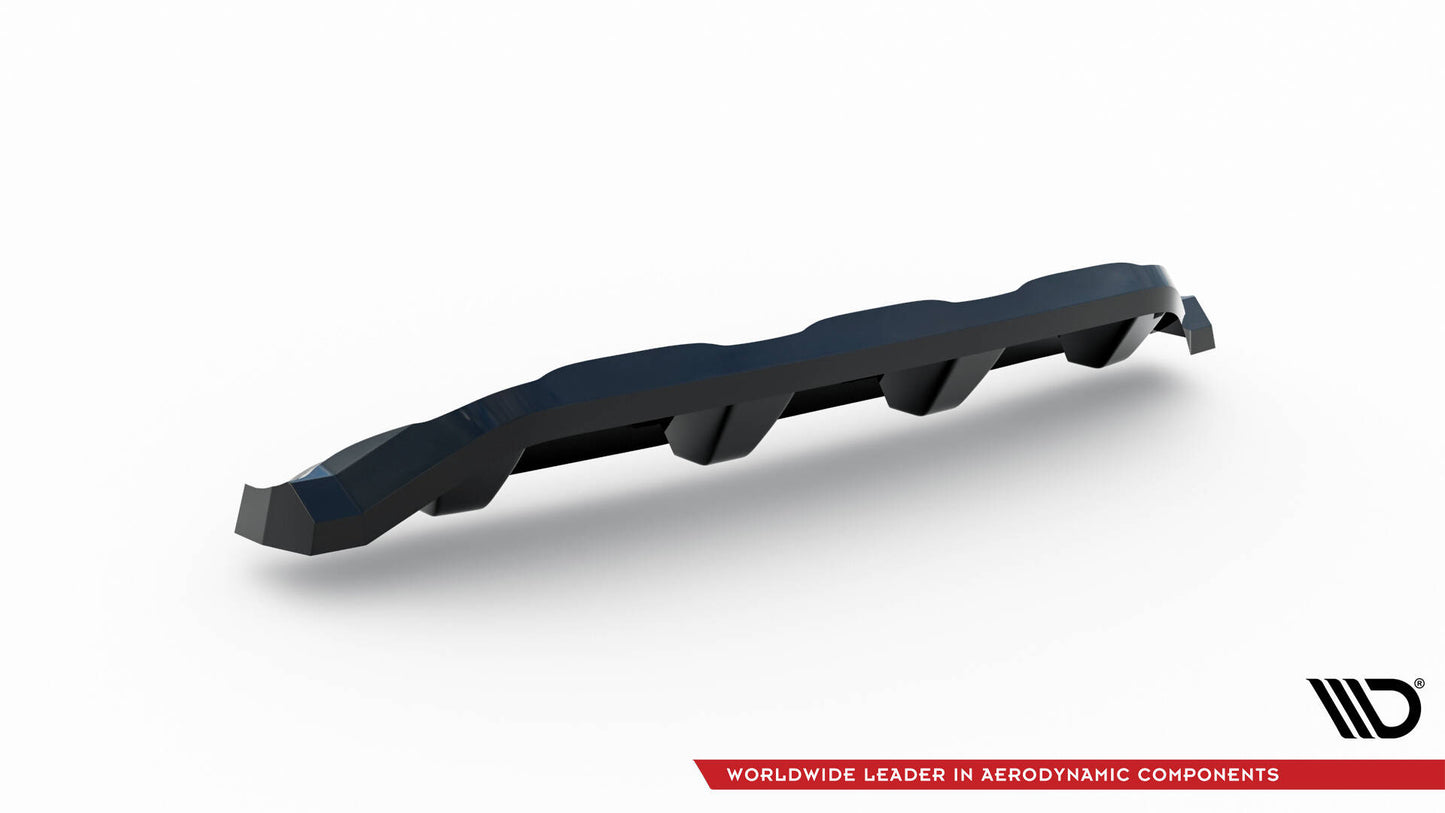 Mittlerer Cup Diffusor DTM Look Heck Ansatz für Ford Kuga ST-Line Mk2 schwarz Hochglanz