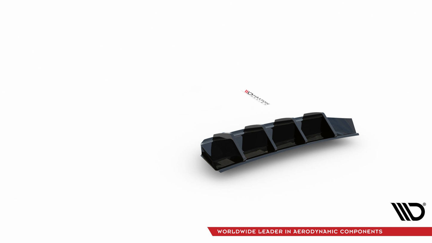 Diffusor Heck Ansatz V.1 für Seat Leon Mk4 schwarz Hochglanz