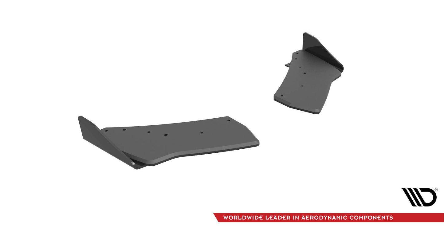Street Pro Heck Ansatz Flaps Diffusor +Flaps für Volkswagen Golf R Mk7 schwarz Hochglanz