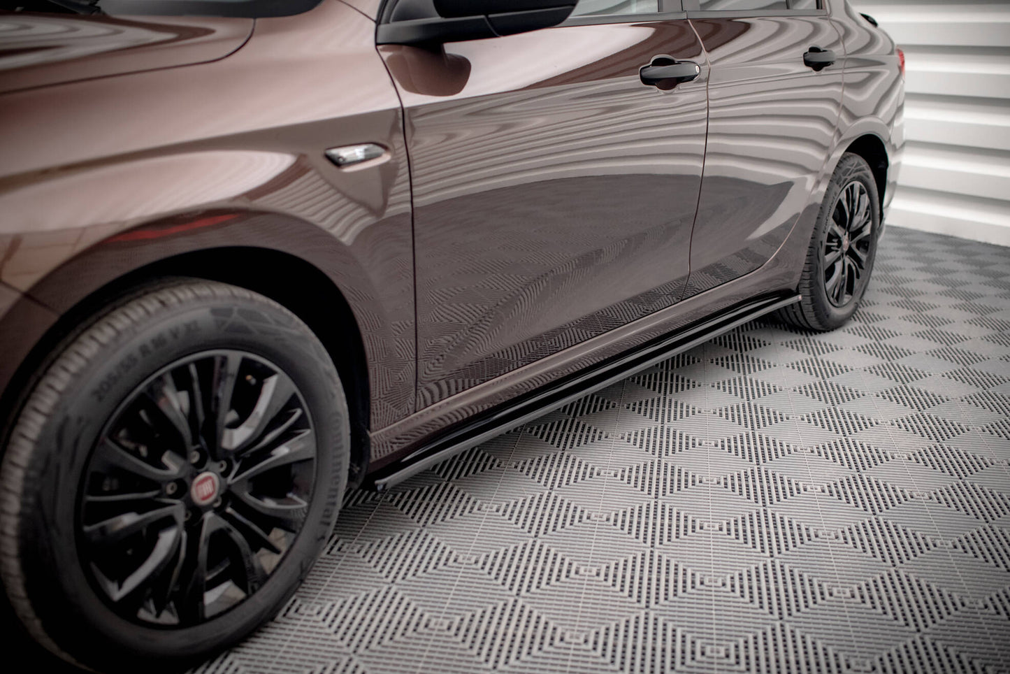 Seitenschweller Ansatz für Fiat Tipo S-Design schwarz Hochglanz