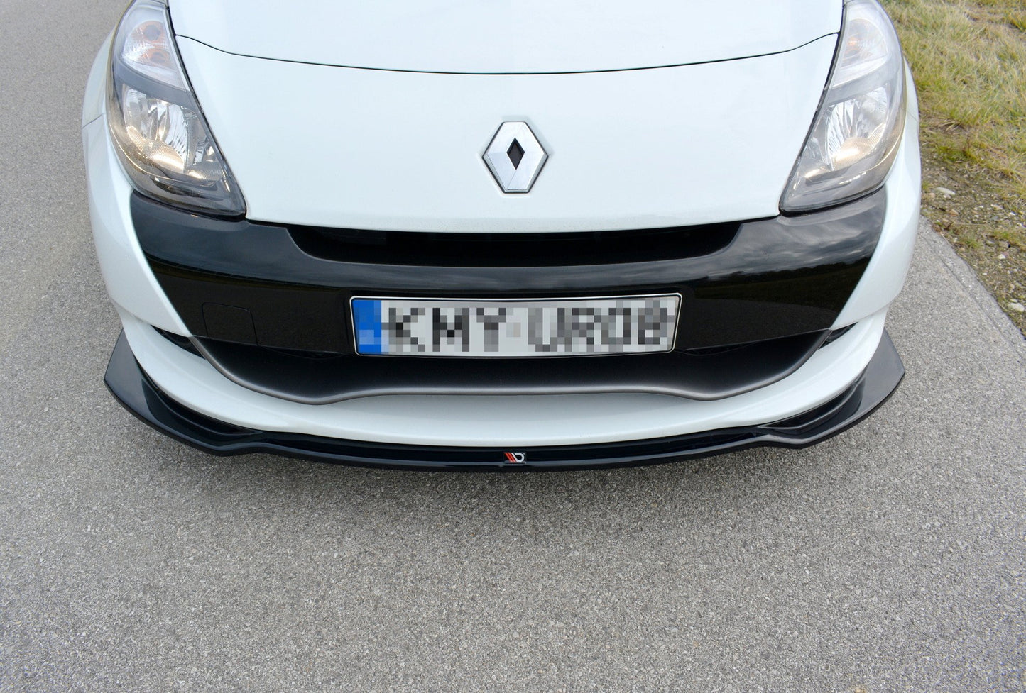 Front Ansatz V.1 für RENAULT CLIO MK3 RS FACELIFT schwarz Hochglanz