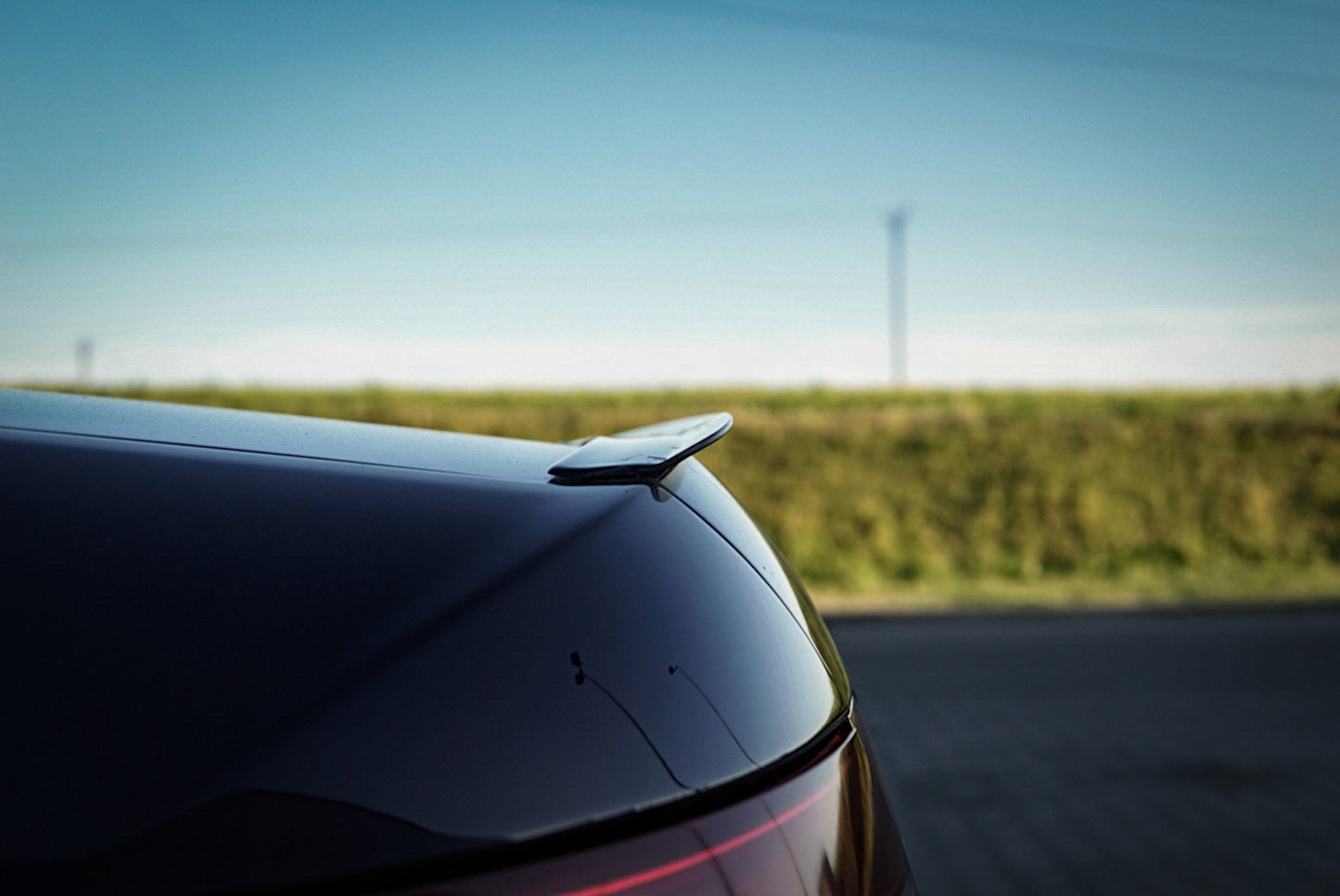 Spoiler CAP für Audi A6 S-Line C6 FL Limousine schwarz Hochglanz
