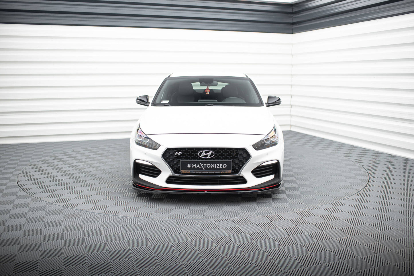 Front Splitter V.2 Hyundai I30 N Mk3 Hatchback / Fastback schwarz Hochglanz